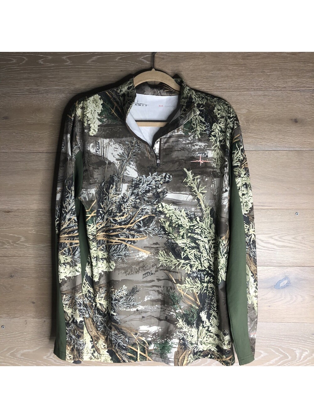 Habit Pullover Camo Lightweight Realtree Edge Men’s M 1/4 Zip